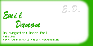 emil danon business card